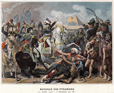 Mısır Seferi (Seferi) (1798-1801): Piramitler Savaşı, 21 Temmuz by Unknown artist