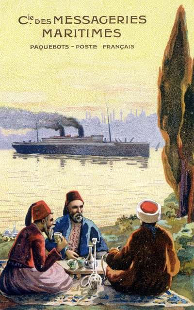Dünya çapında Fransız nakliye şirketinin kartonu. by Unknown artist