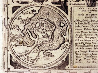 17. yüzyıldan kalma tarihi bir atlasta Tunus Körfezi