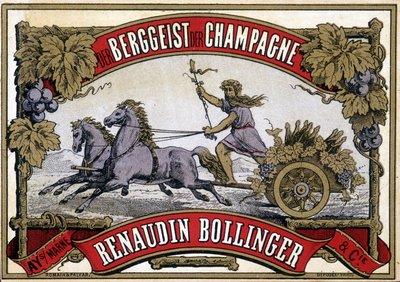 Şampanya etiketi “Renaudin Bollinger””. by Unknown artist