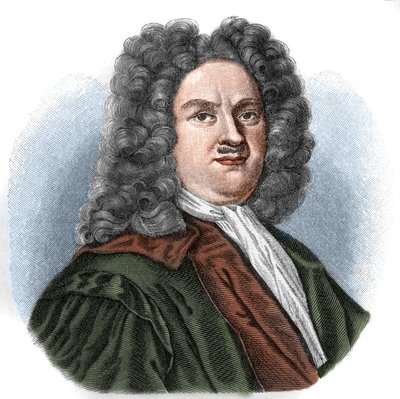 Christian Thomasius (1655-1728) Alman hukukçu ve filozof. by Unknown artist