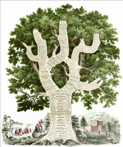 Yayıncı tarafından Amerika Birleşik Devletleri halkına adanmış Amerikan tarihinin kronolojik tablosu. Gravür v. 1881. by Unknown artist