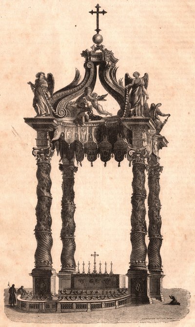 Ciborium, Saint Peter, Roma, İtalya by Unknown