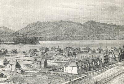 Vancouver şehri, gravür, Kanada by Unknown artist