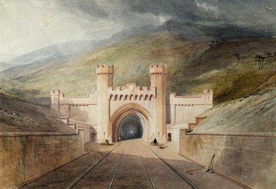 Clayton Tüneli Demiryolu Portalı by Unknown artist