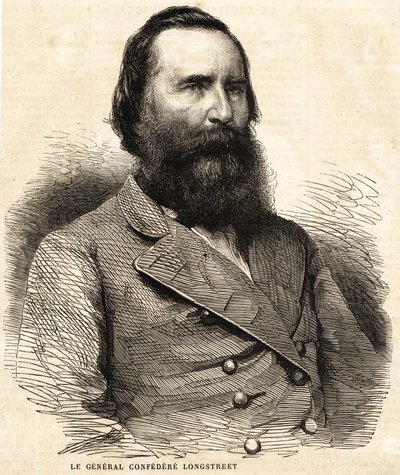 Konfederasyon Generali James Longstreet (1821 - 1904). by Unknown artist
