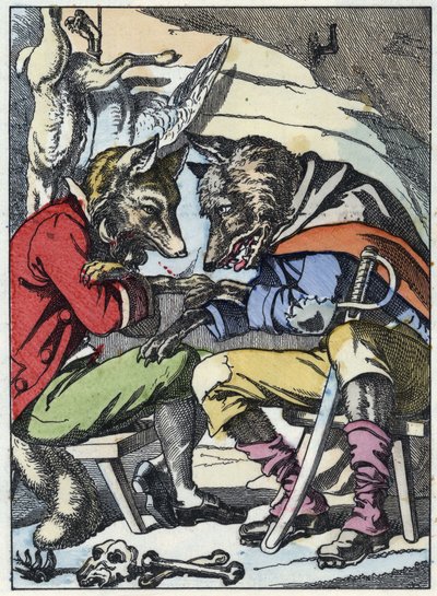 Kurt ve tilki arasındaki konuşma. Jean de la Fontaine