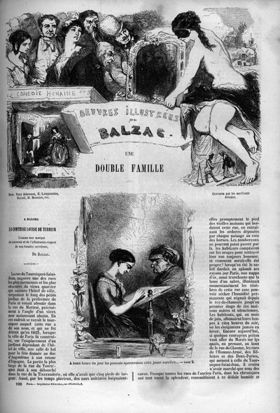 “” Çifte aile “” romanı için kapak by Unknown artist
