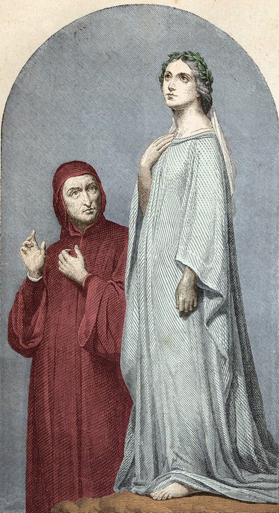 Dante ve Beatrice. by Unknown artist