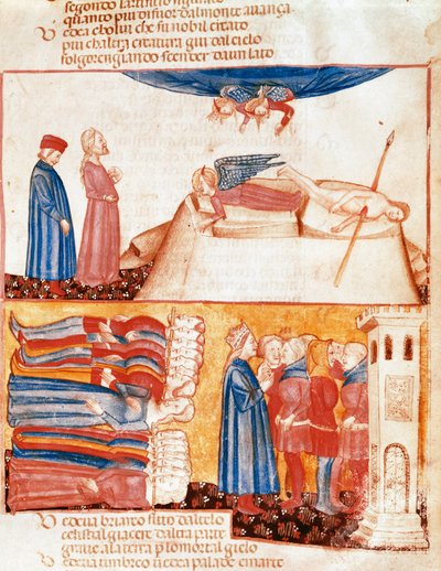 Dante ve Virgil, vahşice ölen insanların ruhlarıyla tanışır. Dante Alighieri