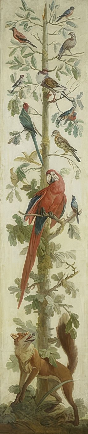 Hayvanlarla dekoratif illüstrasyon. 1760-1800 by Unknown