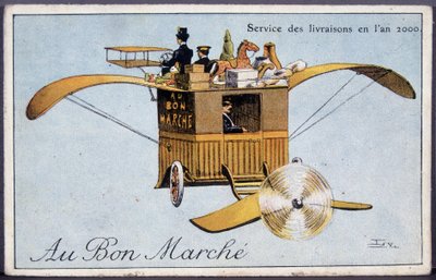 2000 yılında teslimat hizmeti - Bon Marché etiketi, 19. yüzyılın sonlarında by Unknown artist