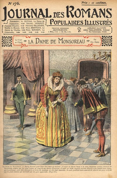 Monsoreau Kontesi olarak tanınan Diane, mahkemeye verildi. Alexandre Dumas