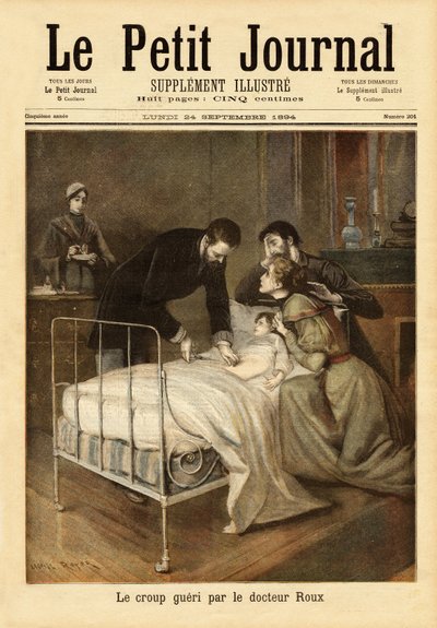 Dr. Emile Roux (1853-1933), bir bakteriyolog, Louis Pasteur