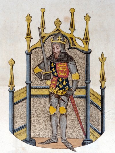 Edward III (1312-1377), İngiltere Kralı 19. yüzyılın başından itibaren gravür by Unknown artist