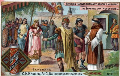 St. Gallen (St. Gallen) veya Eckhard, Eckhart (980 -1057) bilgini ve Latin şairi olan IV. Ekkehard. Düşes Hadwig, Kardeş Ekkehard