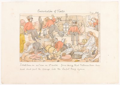 "Bir Piyade Alayında Yaşam Sahneleri"nden "Birliklerin Binişi" by Unknown artist