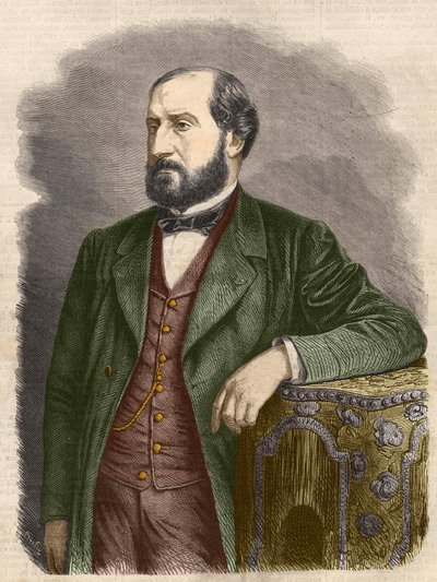 Emile Augier, Fransız oyun yazarı (1820 - 1889). by Unknown artist