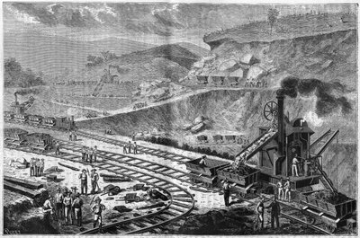 Panama Kıstağının sondajını gösteren 1885 tarihli gravür. Emperador