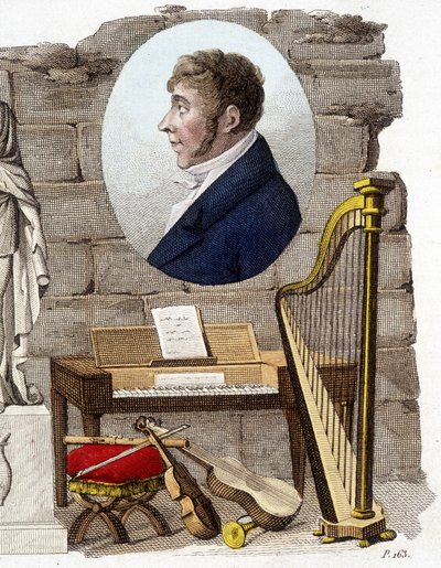 Etienne Mehul, Fransız besteci ve orgcu (1763-1817). by Unknown artist