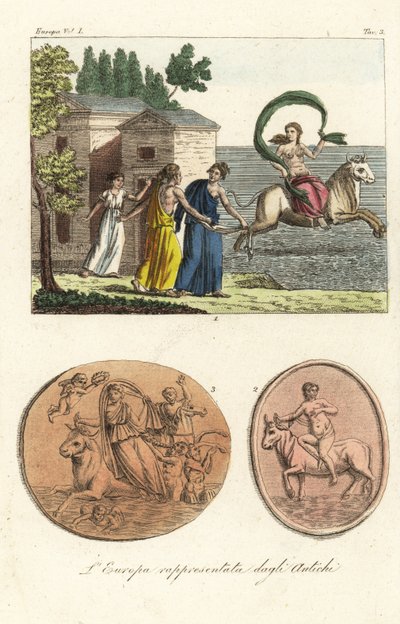 Eskilerin tasvir ettiği gibi Avrupa by Unknown artist