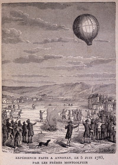 Montgolfier Brothers tarafından 5 Haziran 1783