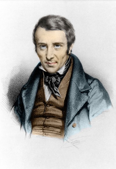 Felician Lamennais. Félicité Robert de La Mennais veya Lamennais'in portresi. Fransız rahip ve yazar (Saint-Malo by Unknown artist