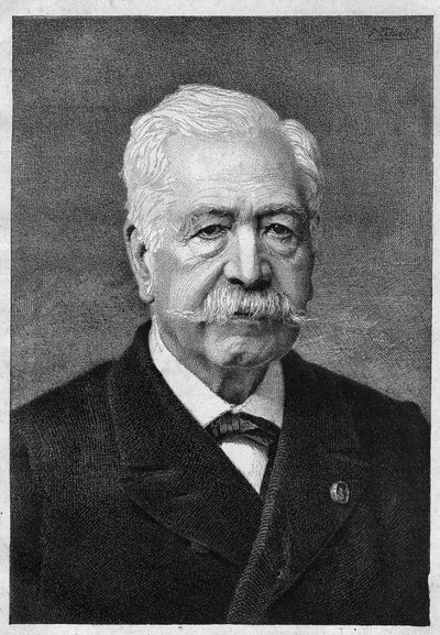 Ferdinand de Lesseps (1805-1894), Fransız diplomat ve yönetici. by Unknown artist
