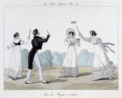 Uçan halka oyunu - “İyi Tür”de, No. 110, 19. yüzyılın başları by Unknown artist