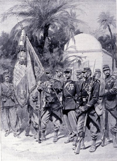 Üniformalı yabancı lejyon askerleri. 1878. by Unknown artist