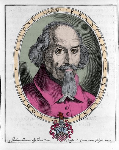 Francesco Andreini (yaklaşık 1548-1624) İtalyan aktör ve Commedia dell