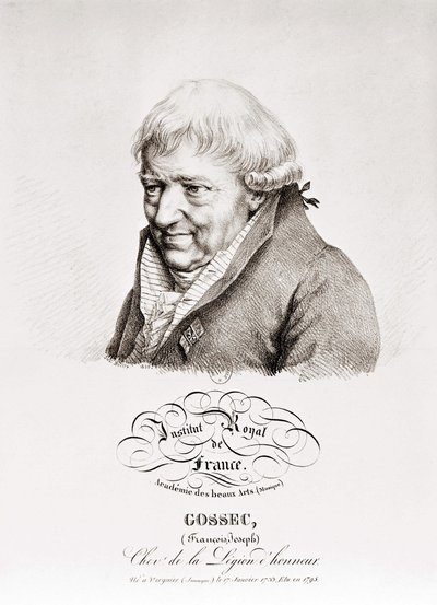 François Joseph Gossec. Fransız besteci. 1734-1829 by Unknown artist