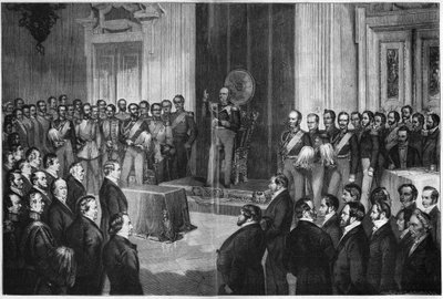 Frederick William IV (1795-1861), Prusya Kralı, anayasa üzerine yemin ediyor, 6 Şubat 1850, Paul Buerde