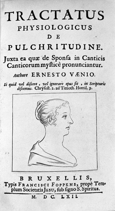 "Fizyolojik Güzelliğe Dair Bir İnceleme"nin başyazısı Ernesto Venio ile ilgileniyor by Unknown artist