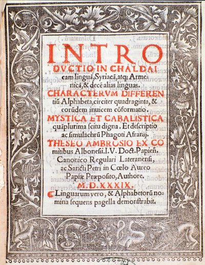 Theseus Ambrosius Albonesius