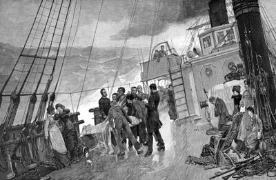 Denizde cenaze. 1890 by Unknown artist