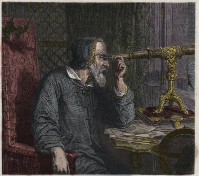 Galileo Galilei ve Teleskopu by Unknown artist