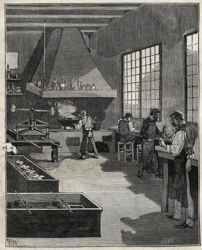 Galvanik kuyumcu: kalıpların hazırlanması. Adolphe BITARD