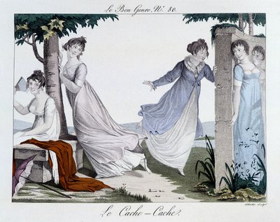 Saklambaç oyunu (Önbellek Önbelleği) - “” İyi Tür”de”, n¡80, 19. yüzyılın başları by Unknown artist