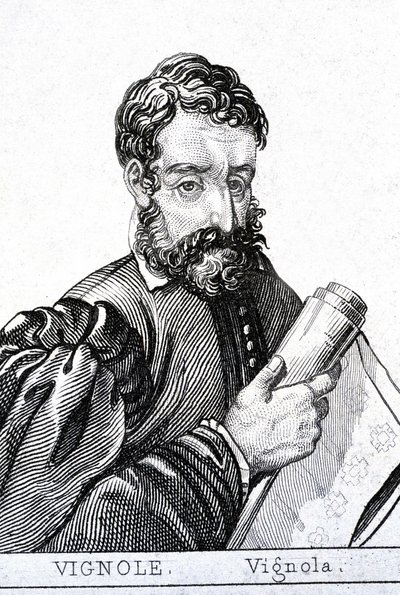 Giacomo Barozzi, diğer adıyla Vignola, Fransızca Le Vignole (1507 - 1573) İtalyan mimar. by Unknown artist