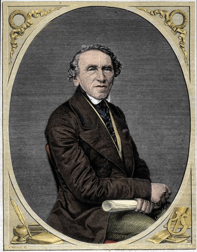 Giacomo Meyerbeer (1791-1864), Alman besteci. by Unknown artist
