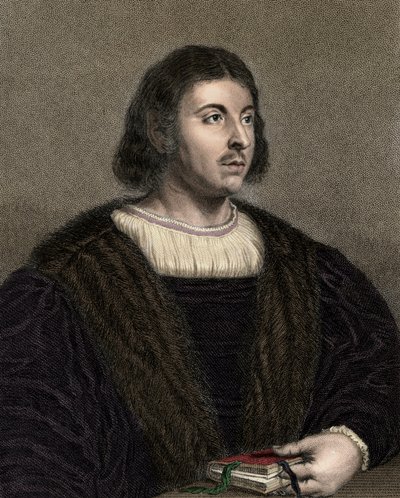 Giovanni Boccaccio (Boccace) 1313-1375 - gravür - 19. yüzyıl by Unknown artist