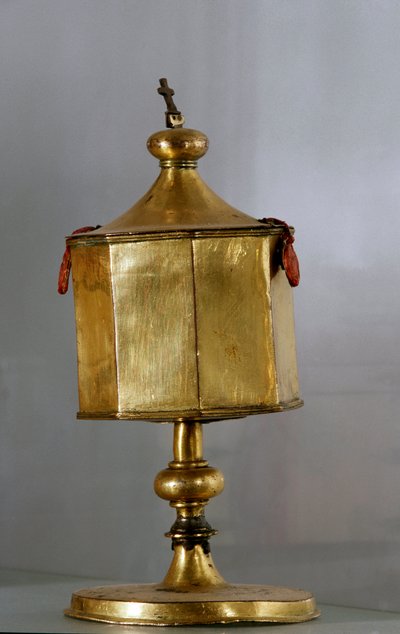 Altın kaplama gümüş piksit by Unknown artist