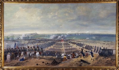 Boulogne askeri kampında büyük geçit töreni by Unknown artist
