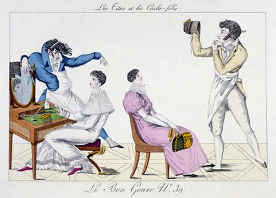 Kuaförlük - “” Le Bon Genre” de”, deb. 19. yüzyıl by Unknown artist