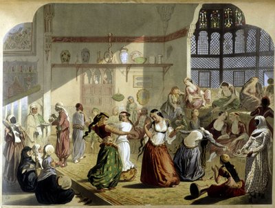 Harem - “” Modern Mısır” da, c. 1870. by Unknown artist