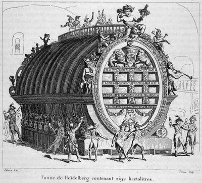 2192 hektolitre içeren Heidelberg tonu. by Unknown artist