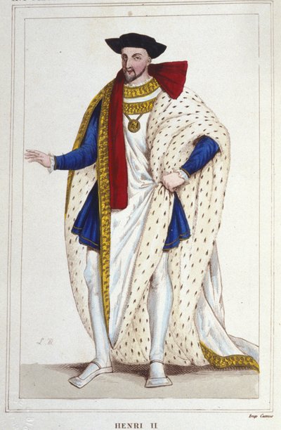 Henry II, Fransa Kralı (1519 - 1559) 1830 gravürü by Unknown artist