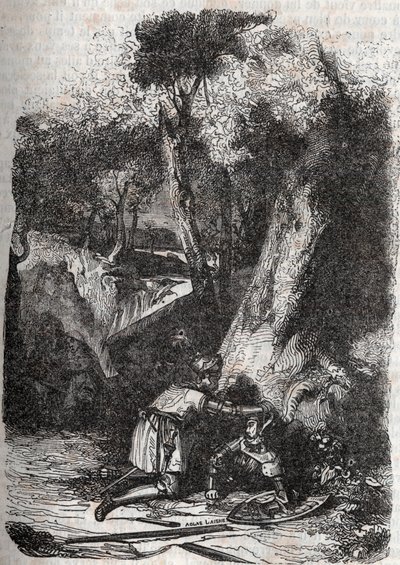 Hermonides, Zerbin tarafından devrildi ve kurtarıldı - 1851, Ludovico Ariosto