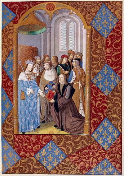 Basım tarihi: yayıncı Antoine Verard (? -1513) kitabını Kral VIII. Charles